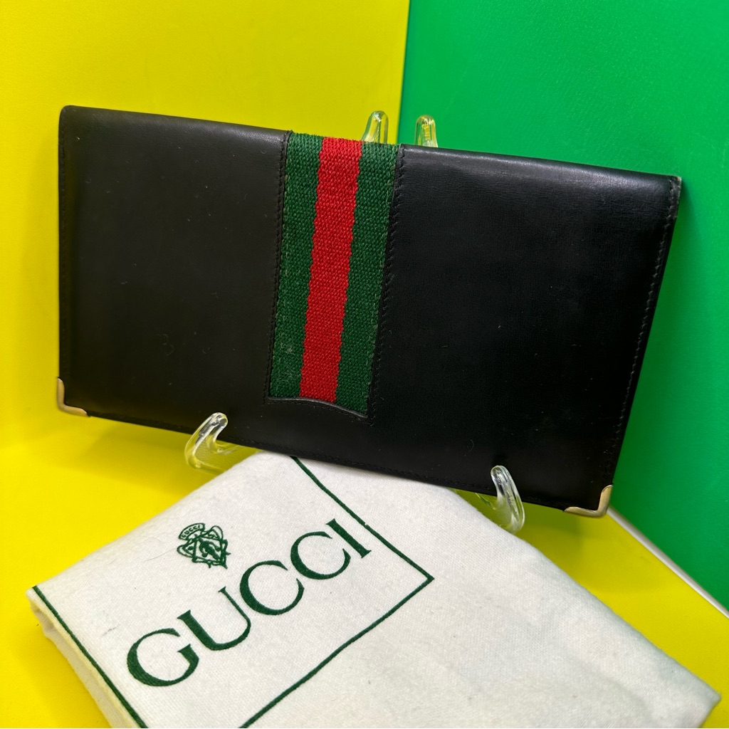 Gucci Authentic Bifold Long Leather Wallet Unisex